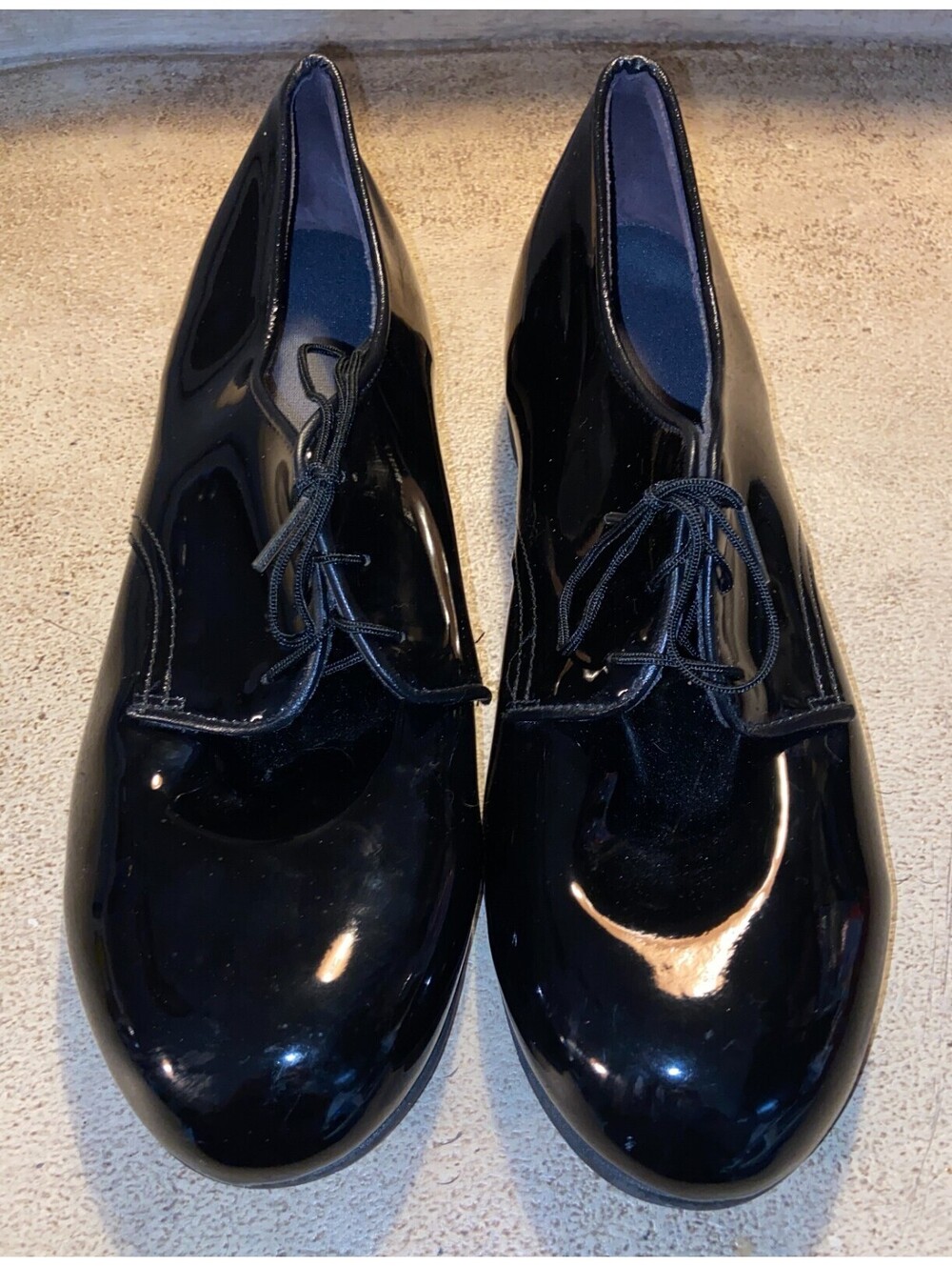 8.5 - CAPPS US Military High Gloss Oxford Shoes Dress Shoe Army VIBRAM Mens
